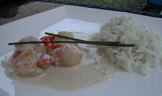 Coquilles St Jacques au Safron